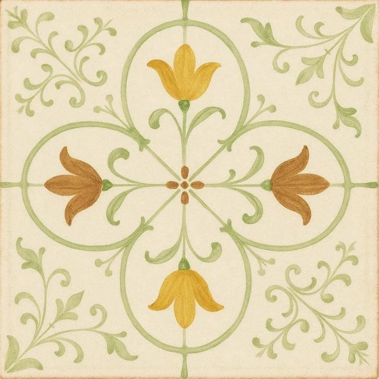 Florencia Verde Kitchen bathroom backsplash tile floor tile custom tile vintage farmhouse rustic ceramic tile bathroom tile shower