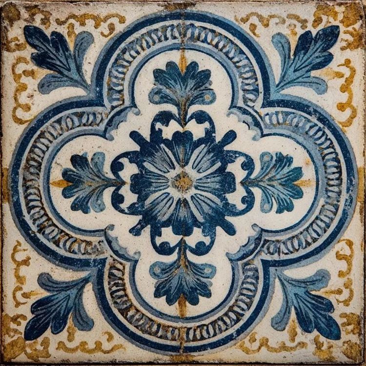 Kitchen Backsplash Tile Bathroom Shower Floor Tile | Rustic Vintage Farmhouse Ceramic Tile | Mexican Style Custom Tile T001