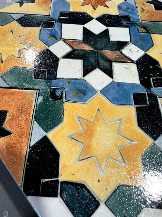 Sahara Starlight Mosaic Moroccan-style ceramic tile, design, intricate geometric i… photo 6