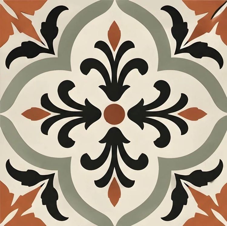 Terravelle Noir™ Kitchen Backsplash Tile Bathroom Shower Floor Tile | Rustic Vintage Farmhouse Ceramic Tile | Mexican Style Custom Tile
