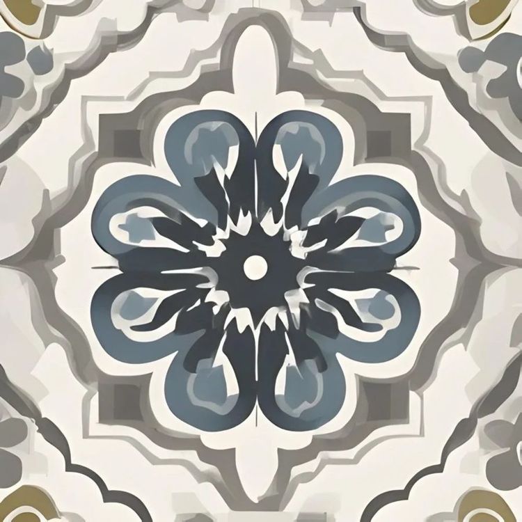 Celestia Vale Rosette Matte Ceramic Tile Wall Tile for Kitchen Backsplash, Shower, Accent Walls, rustic, fireplace decorative home decor TB1