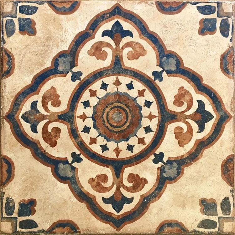 Villa Siena™ Porcelain 6 inch Tile – Mediterranean Vintage, Rustic Tuscan Backsplash, Wall Tile, Antique Kitchen Shower