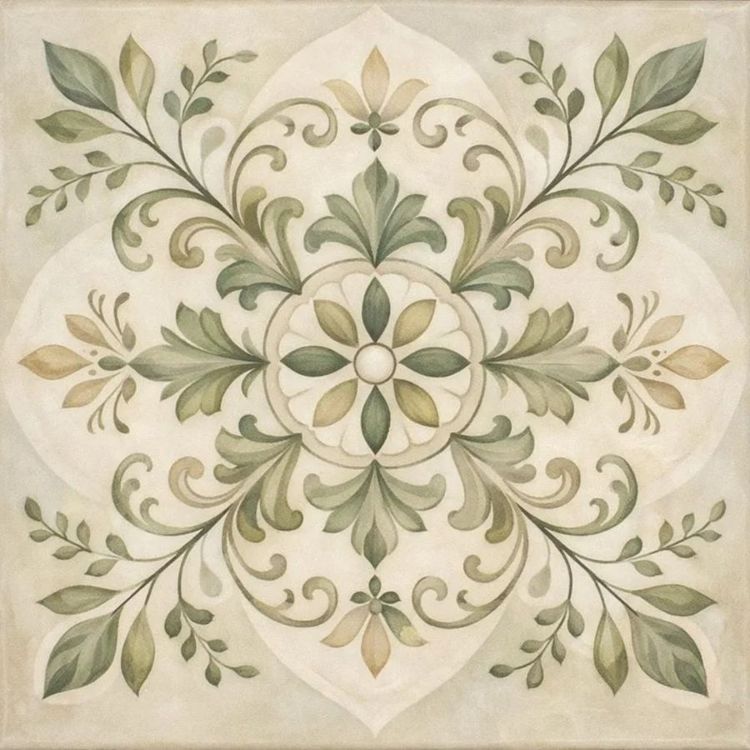 Decorative Ceramic Tile, Patterned Backsplash Tile, Luxury Wall Tile, Kitchen and Bathroom Tile, Designer Decorative Tile  V1