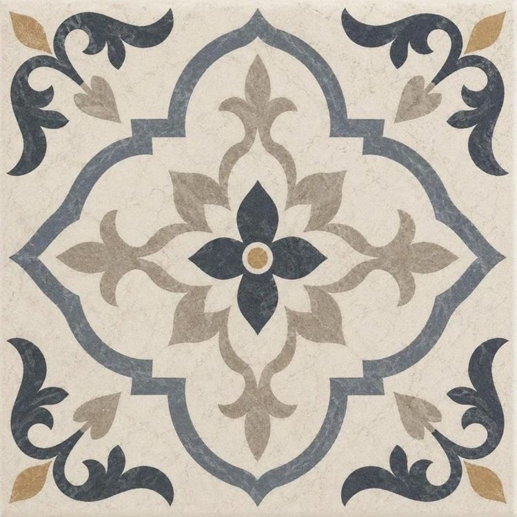 Kitchen Backsplash Tile Bathroom Shower Floor Tile | Rustic Vintage Farmhouse Ceramic Tile | Mexican Style Custom Tile Varello Nocturne™