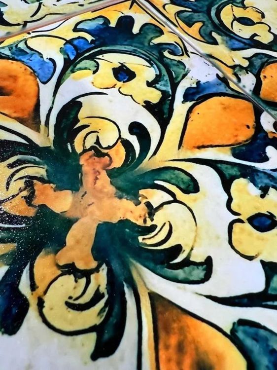 Sienna Terra Fleur tile photo 4