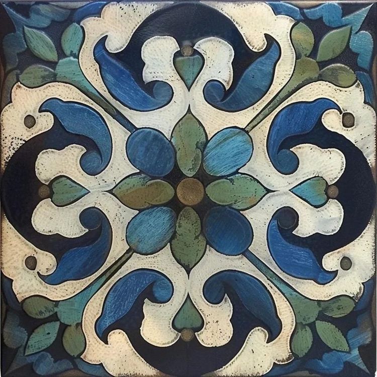 Amalfi Verde Azul Kitchen bathroom backsplash tile floor tile vintage farmhouse rustic ceramic  bathroom shower tile kitchen mexican T1-8