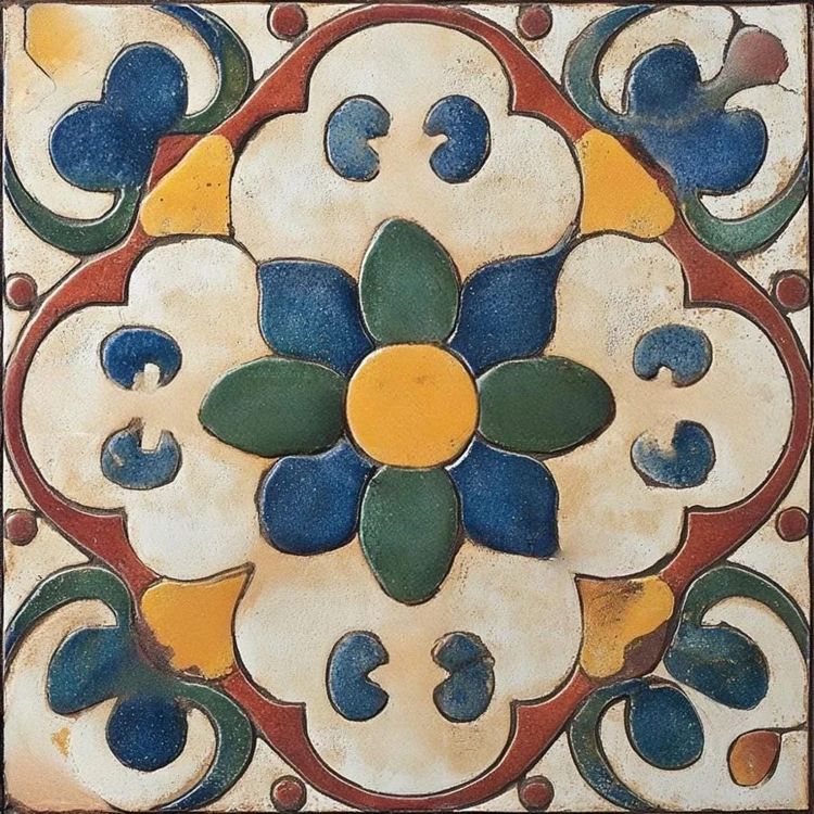 Kitchen bathroom backsplash tile floor tile custom tile vintage farmhouse rustic ceramic tile bathroom tile shower tile Mexican T100-20